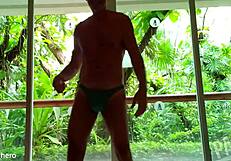 Enjoying Cancun vacation in thongs and Mexican panties