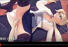 fingering hentai babe in pov masturbation