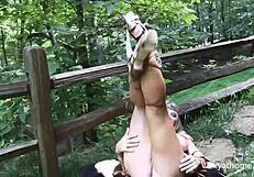 curvy cougar says, 'i want to roar outdoor solo with my vibrator'