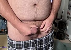 i play with my cock in the bedroom and cum hard