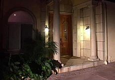 brunette cougar in fishnets and heels gets facial cumshot