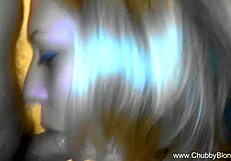 Shimmering Blonde Italiano Blowjob