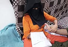 Pakistani Student Girl in Hijaab Banged by Tuition Teacher