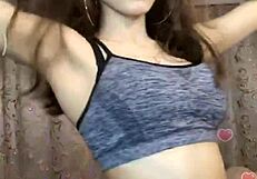 hot indian teen model poses sexily in low-key shoot