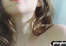 omg, check out cute milf serena wood stripping down and posing naked after tease!