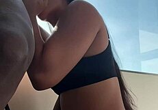 Cute Latina girl sucks and rides big cock for first-time amateur facial - nysdel