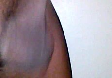 Rough ebony amateur riding big black cock to orgasm. Cumshot in homemade sex.