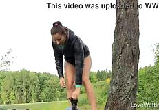 Susie's outdoor solo moment in public