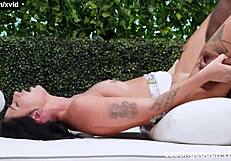 Juicy ass girl back for another black cock pounding