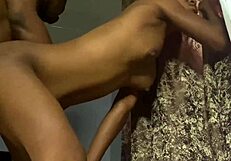 Stepsister Moans Loudly To My Black Cock Before And After The Rain!