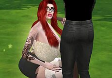 Sims 4 porn features big tits and group action