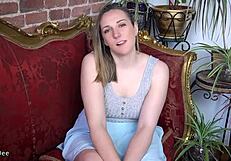 Čestiti edging JOI sa vibratorom koji izluđuje lepu debelu guzu - Klara Di