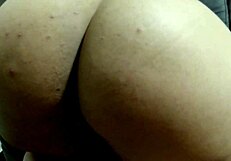 Damn! Real Amateur Latina Wife’s Big Butt Soaked in Double Accidental Cumshots with Karina and Lucas!