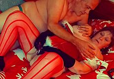 Granny Carmen's Dildo Orgasms Lead to Hardcore Fucking