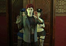 Fresh women 20 in cute outfits with curvy figures