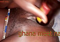 Onion Booty Ebony Ghana Girl Fucks Malt Bottle Hard