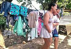 Pregnant foreman’s wife craves lesbian sex with me.