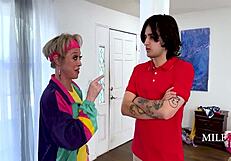 Asian Milf Uses Young Hardon