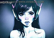 D.Va ASMR kissing and sucking creates amazing tingles