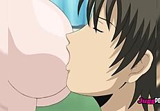 Blue-haired student spreads legs for doggystyle fuck by perverted teacher in uncensored hentai!