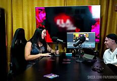 Bi Mejia Screams While Fucked On Podcast Table. Ruan Kisses Her Pierced Toes In Wild Close-Up.