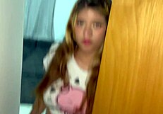 Skinny latina gets her pussy filled with hot cum