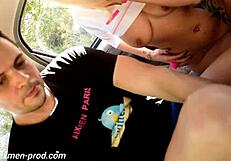 Hot housewives and horny neighbors in car sex videos