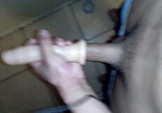 narrating a latina using a pocket pussy with big monster cocks for solo masturbation