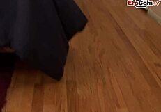 Blonde slut seduces BBC for mouth cumshot