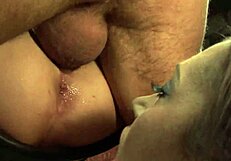 Blonde Bitch And Brunette Bimbo Tease Lucky Guy