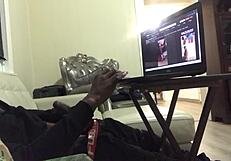 just chilling while a muslim smoker milf gives me a wild blowjob