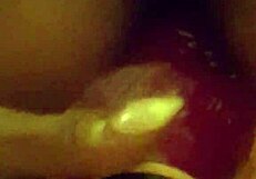 Ebony Close-Up Anal Dildo Play