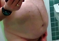 Wow, check out this naked wanking action with a hard cock in full view!