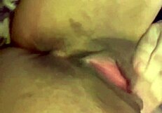 Solo girl's tattooed pussy is swollen with desire as she vibrates her way to an orgasm
