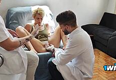 i went to the gynecologist and ended up sitting on wet bareback cock