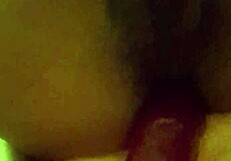 Ebony Close-Up Anal Dildo Play