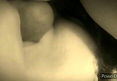 Wife licks balls while sucking