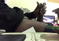 just chilling while a muslim smoker milf gives me a wild blowjob