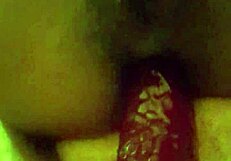 Ebony Close-Up Anal Dildo Play