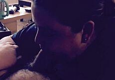 Chubby girlfriend dominates with oral sex and facial finish