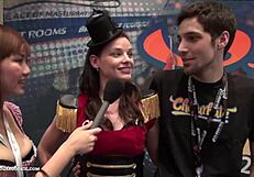 Asian Teen Flashes Big Tits at Expo