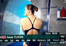 Gorgeous girls with perfect asses in ornamental jumps.