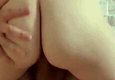Amateur redhead gets her small pussy pounded in this homemade video