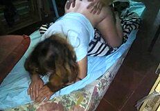 latina milf bent over for doggystyle by boyfriend