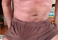Pervy priest loves his silky shorts for quickies