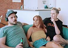 teaser distraction, charlie forde and nova hawthorne lick pussy when her boyfriend ignores her, fingering hot and heavy