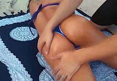 Fui Na Praia Naturista for Wild Outdoor Sex with Brunette