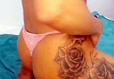 latina milf brunette takes big interracial cock in assfucking session