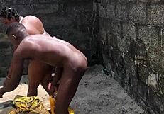 Dirty Bitch Fucked Hard During Outdoor Laundry