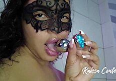 Raissa Conte Loves Sucking Cock and Giving Pussy Ass with Anal Plug